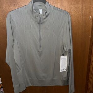 LULULEMON Gray Swiftly Relaxed Half Zip